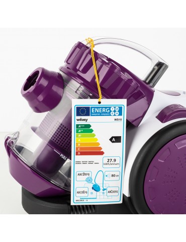 WS10 Aspirateur noir et mauve WEASY