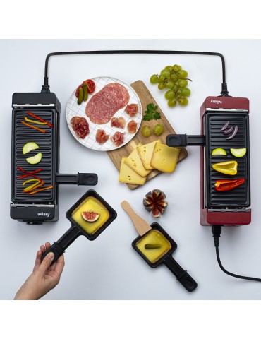 TAK12 Raclette 2 pers connéctable rouge WEASY